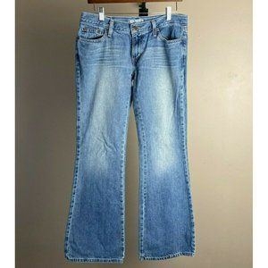 AMERICAN EAGLE Vintage Womens Size 6 Hipster Fit Bootcut Jeans 100% Cotton Light